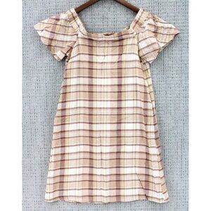 Mo:vint By Anthropologie Dress Women Casual Plaid Multicolor Sleeveless XS NWT